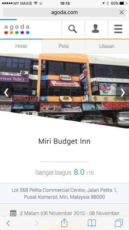 Miri Budget Inn Kültér fotó